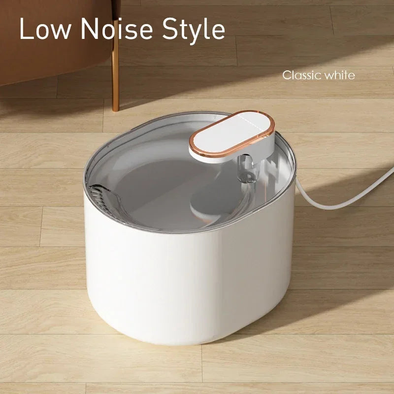3L Automatic Pet Drinking Fountain with USB for Cats and Dogs - Electric Silent Water Feeder with Filtration System