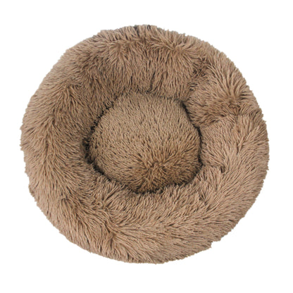 Premium Plush Donut Dog Bed - Warm, Soft, and Washable Pet Cushion for Dogs and Cats - Available in Small and Large Sizes