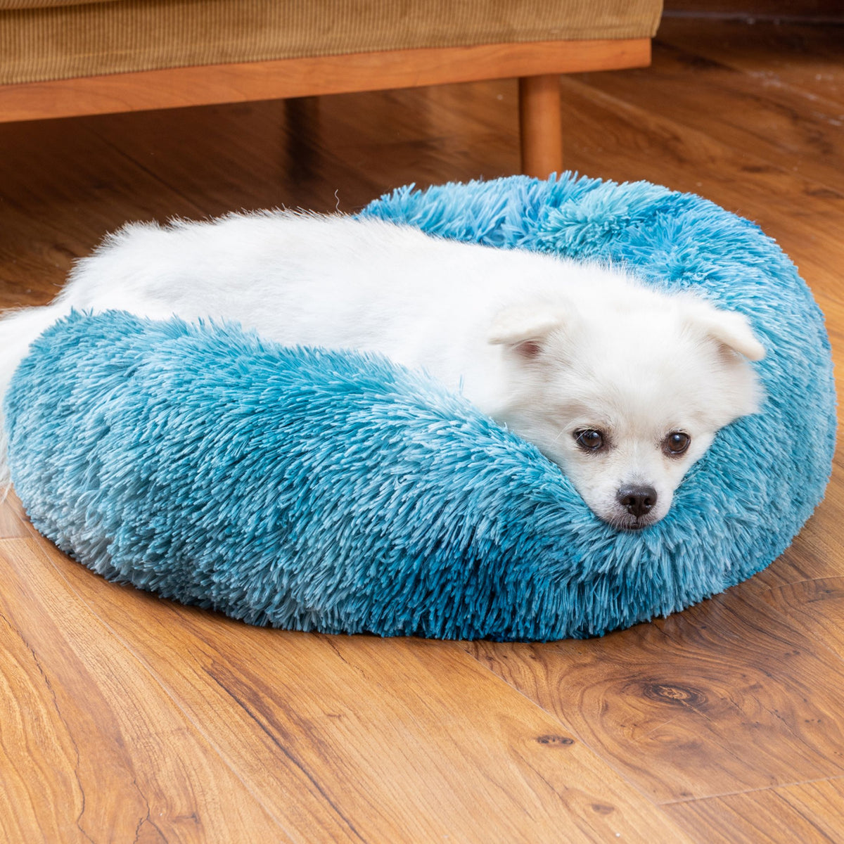 Premium Plush Donut Dog Bed - Warm, Soft, and Washable Pet Cushion for Dogs and Cats - Available in Small and Large Sizes