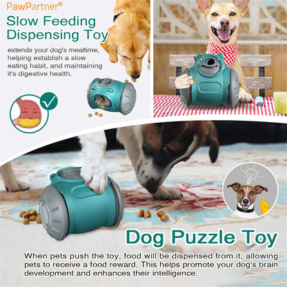 Interactive Dog Tumbler Toys for Enhanced Pet IQ - Slow Feeder and Balance Training for Small to Medium Dogs and Cats
