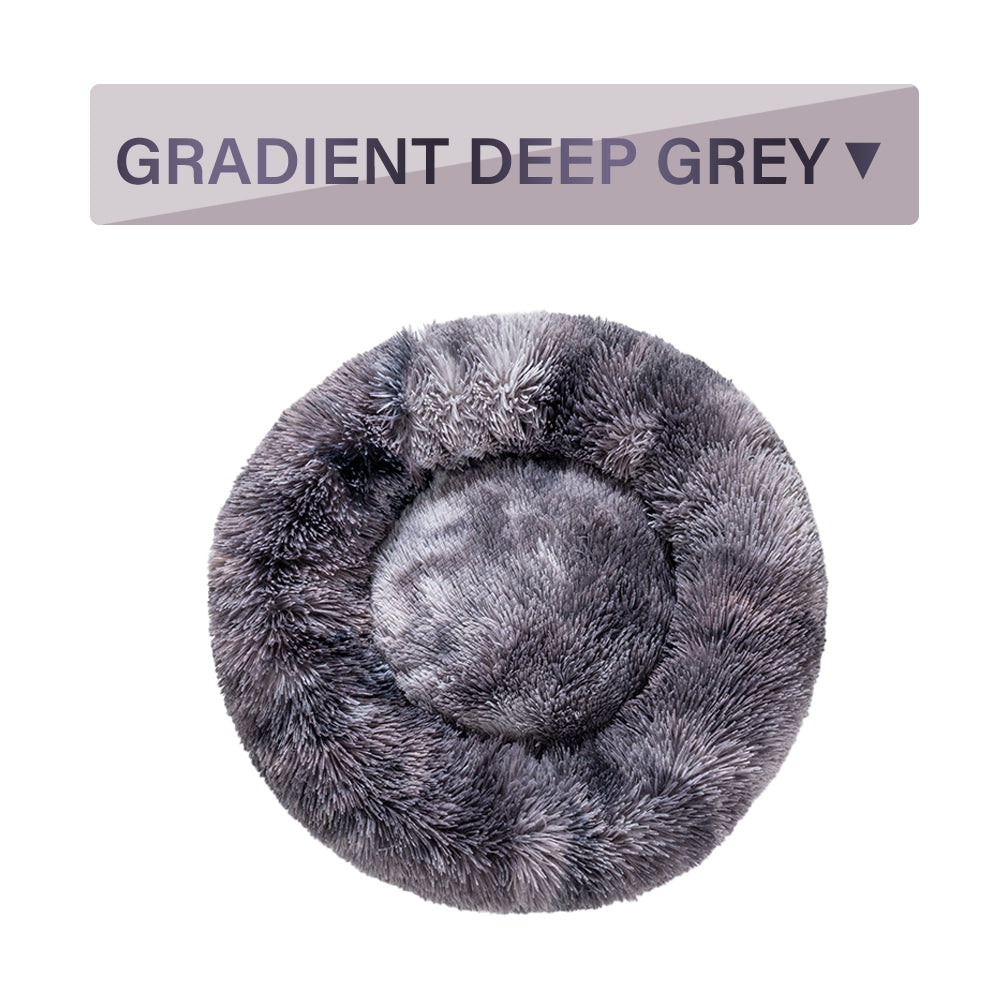 Premium Plush Donut Dog Bed - Warm, Soft, and Washable Pet Cushion for Dogs and Cats - Available in Small and Large Sizes