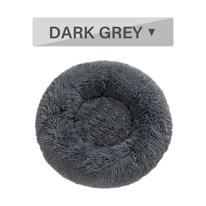 Premium Plush Donut Dog Bed - Warm, Soft, and Washable Pet Cushion for Dogs and Cats - Available in Small and Large Sizes