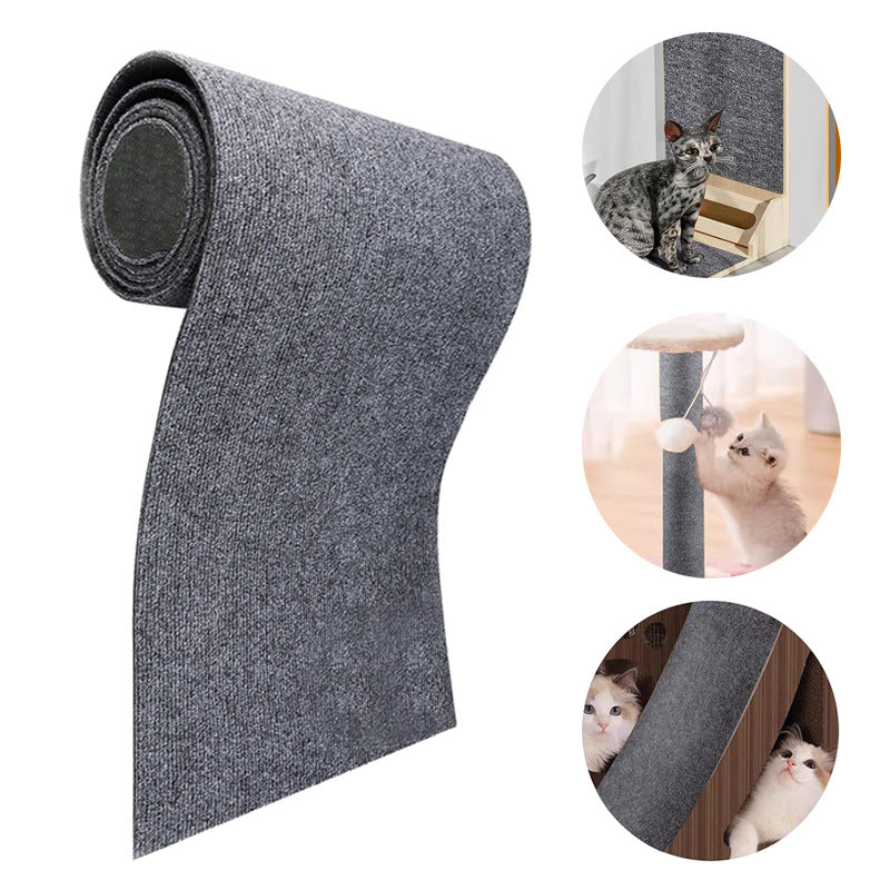 Self-Adhesive Carpet Cat Scratch Board for Wall Protection - DIY Solution for Safeguarding Sofas and Sharpening Paws - Trimmable Pet Product