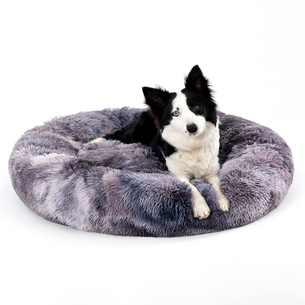 Premium Plush Donut Dog Bed - Warm, Soft, and Washable Pet Cushion for Dogs and Cats - Available in Small and Large Sizes