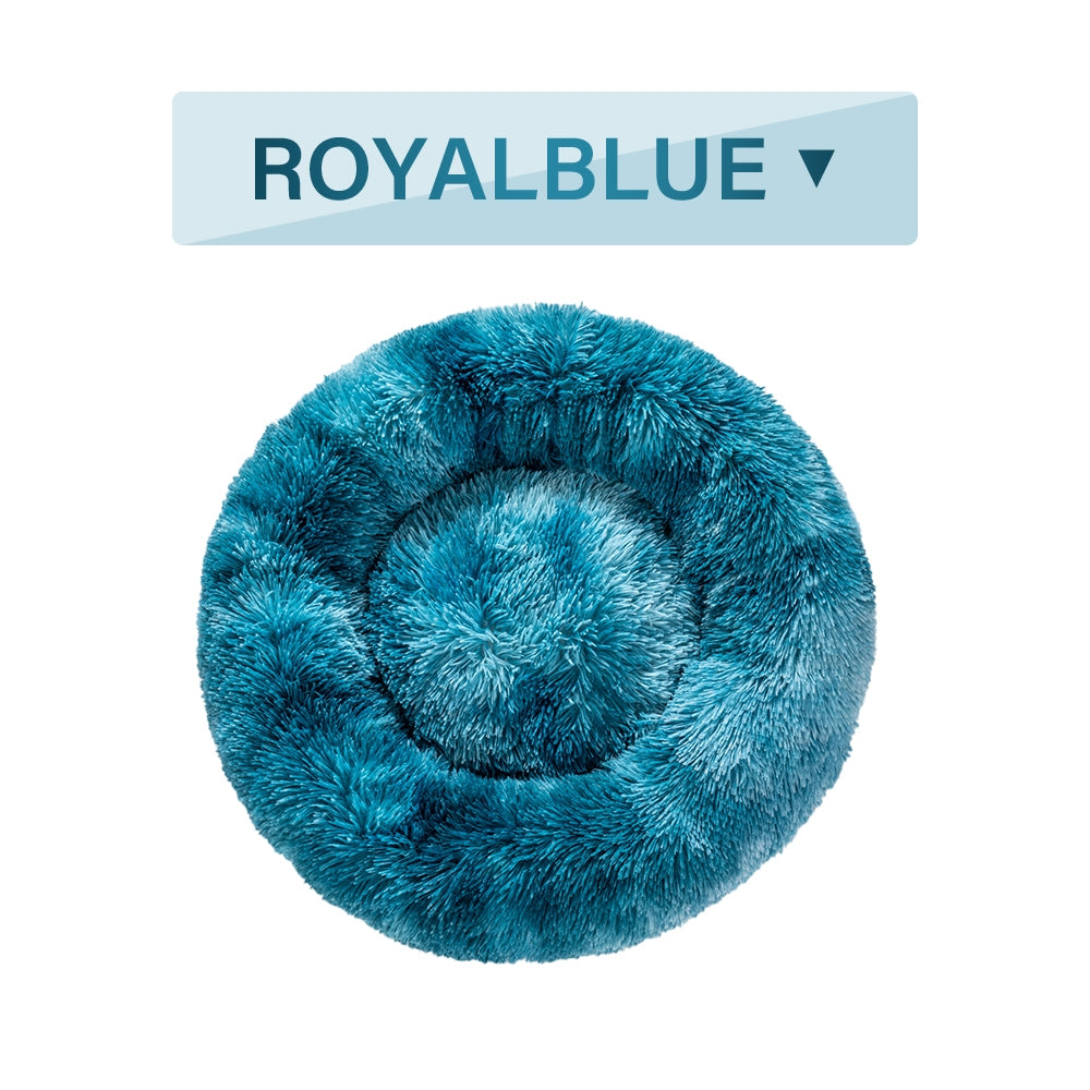 Premium Plush Donut Dog Bed - Warm, Soft, and Washable Pet Cushion for Dogs and Cats - Available in Small and Large Sizes