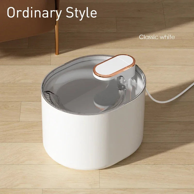 3L Automatic Pet Drinking Fountain with USB for Cats and Dogs - Electric Silent Water Feeder with Filtration System