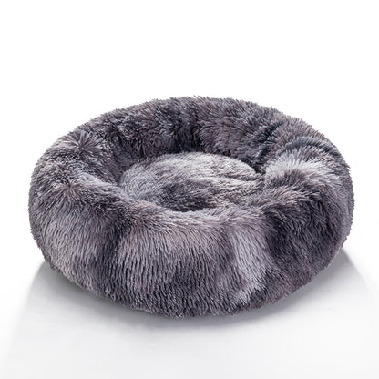 Premium Plush Donut Dog Bed - Warm, Soft, and Washable Pet Cushion for Dogs and Cats - Available in Small and Large Sizes
