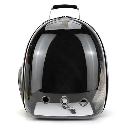 Transparent Pet Backpack Carrier - Breathable Space Capsule Design for Cats and Small Dogs