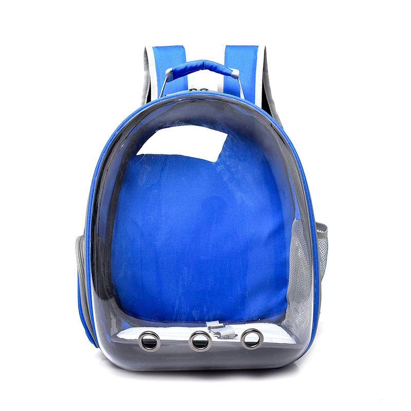 Transparent Pet Backpack Carrier - Breathable Space Capsule Design for Cats and Small Dogs