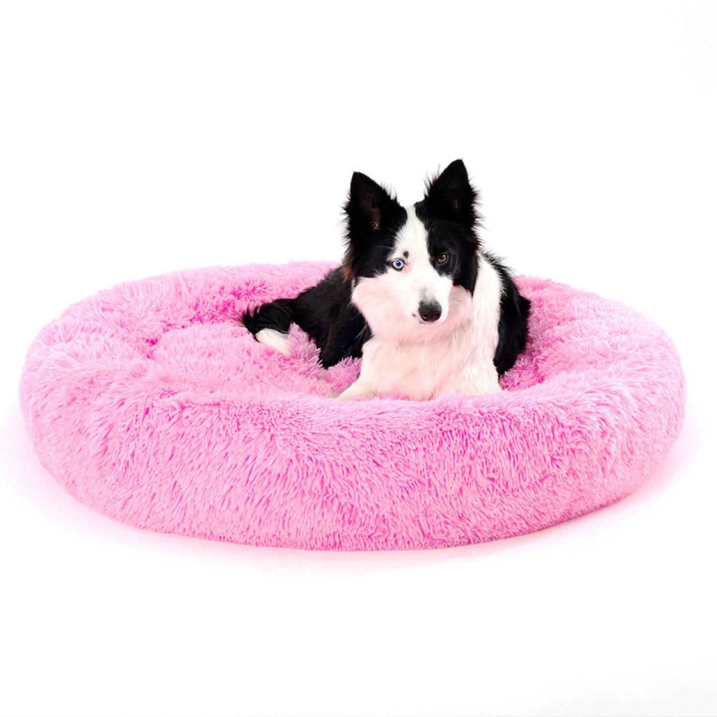 Premium Plush Donut Dog Bed - Warm, Soft, and Washable Pet Cushion for Dogs and Cats - Available in Small and Large Sizes